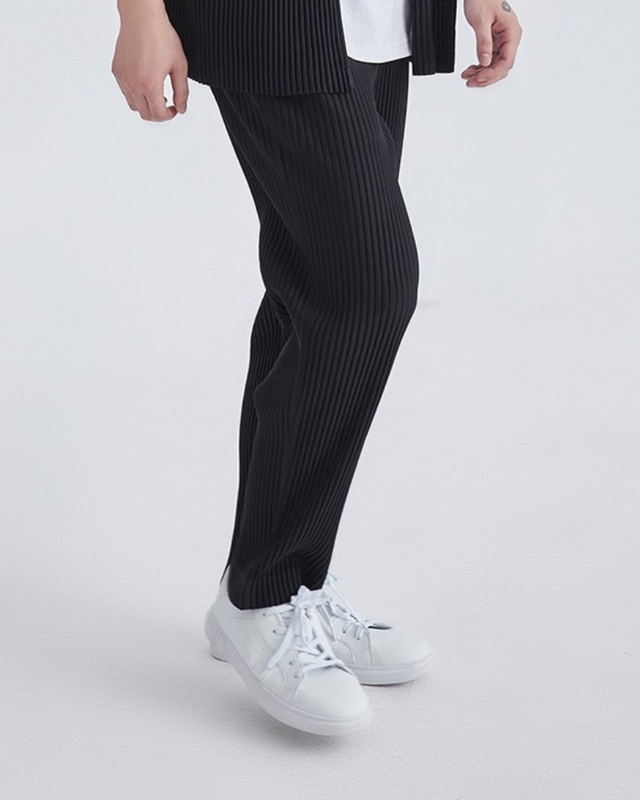 Men's Ribbed Straight Leg Trousers