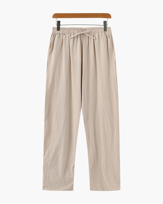 Men's Linen Drawstring Trousers