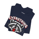 "Everything Is Trash" Raccoon Graphic T-Shirt | Funny Metal Band Style Tee