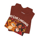 "My Love Language Is Tacos & Latinas" Funny T-Shirt