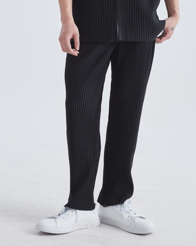 Men's Ribbed Straight Leg Trousers