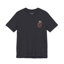 Skull and Roses Chest Print T-Shirt | Dark Floral Graphic Tee