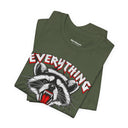 "Everything Is Trash" Raccoon Graphic T-Shirt | Funny Metal Band Style Tee