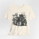 Octopus Drummer T-Shirt | Detailed Drum Kit Art Tee for Musicians